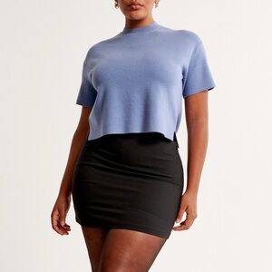 Abercrombie & Fitch Women's LuxeLoft Sweater Tee XL in Blue